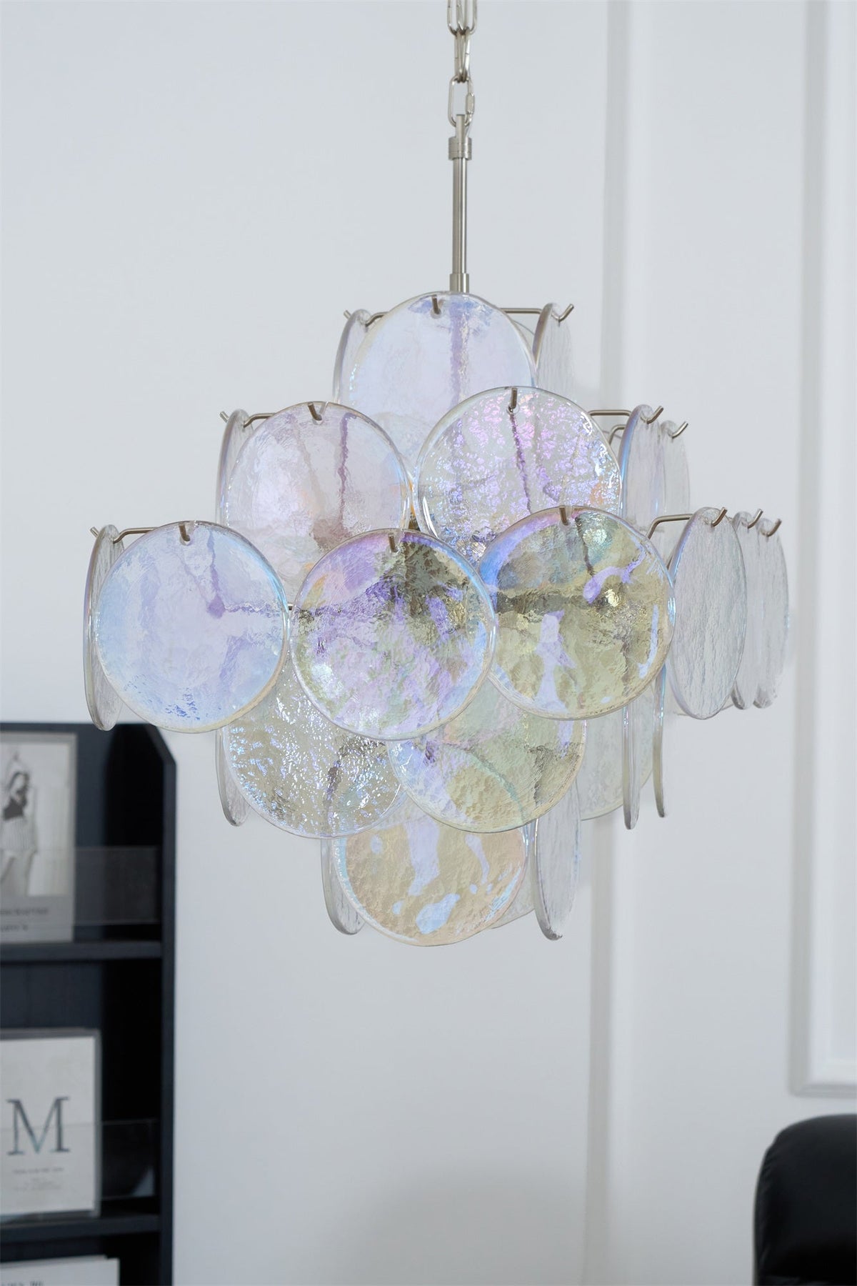 Aurelia Iridescent Murano Glass Chandelier