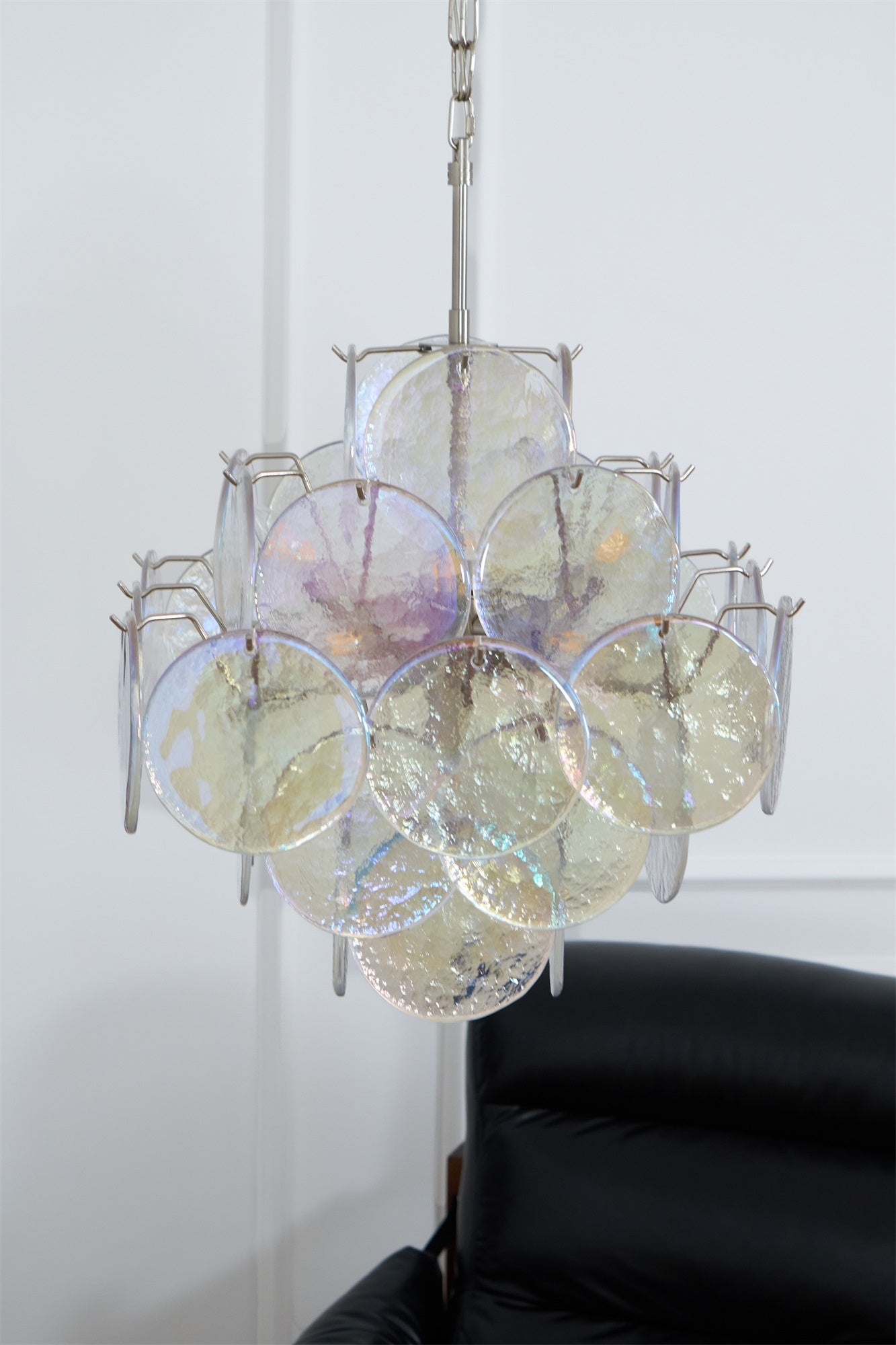 Aurelia Iridescent Murano Glass Chandelier