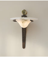Aurelian Crest Alabaster Wall Sconce