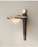 Aurelian Crest Alabaster Wall Sconce