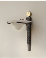 Aurelian Crest Alabaster Wall Sconce