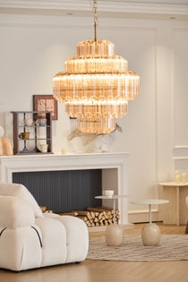 Aurum Cascade Murano Glass Chandelier