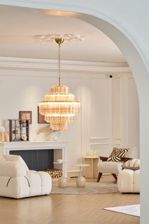 Aurum Cascade Murano Glass Chandelier