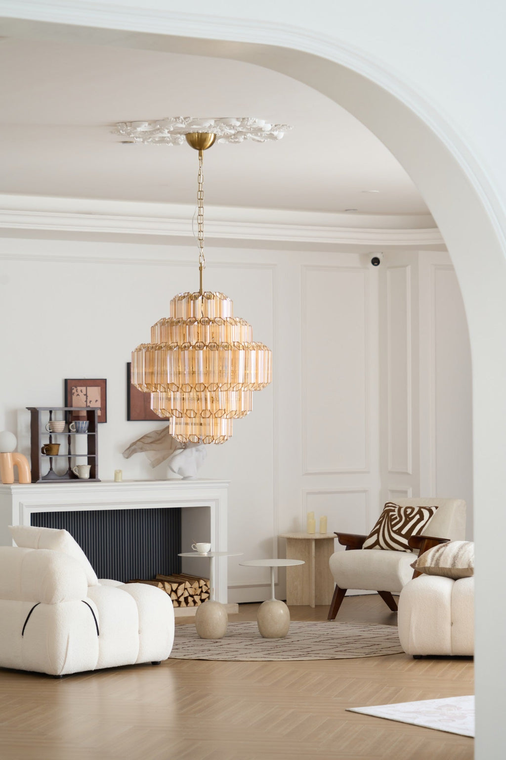 Aurum Cascade Murano Glass Chandelier