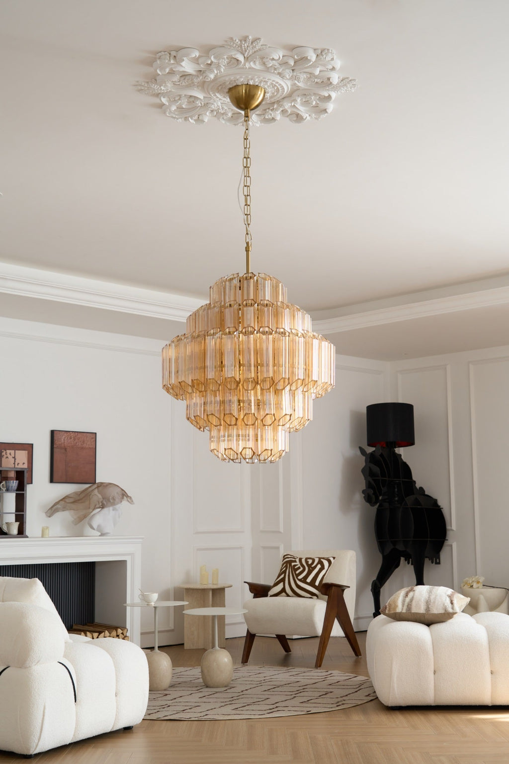 Aurum Cascade Murano Glass Chandelier