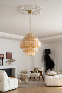 Aurum Cascade Murano Glass Chandelier
