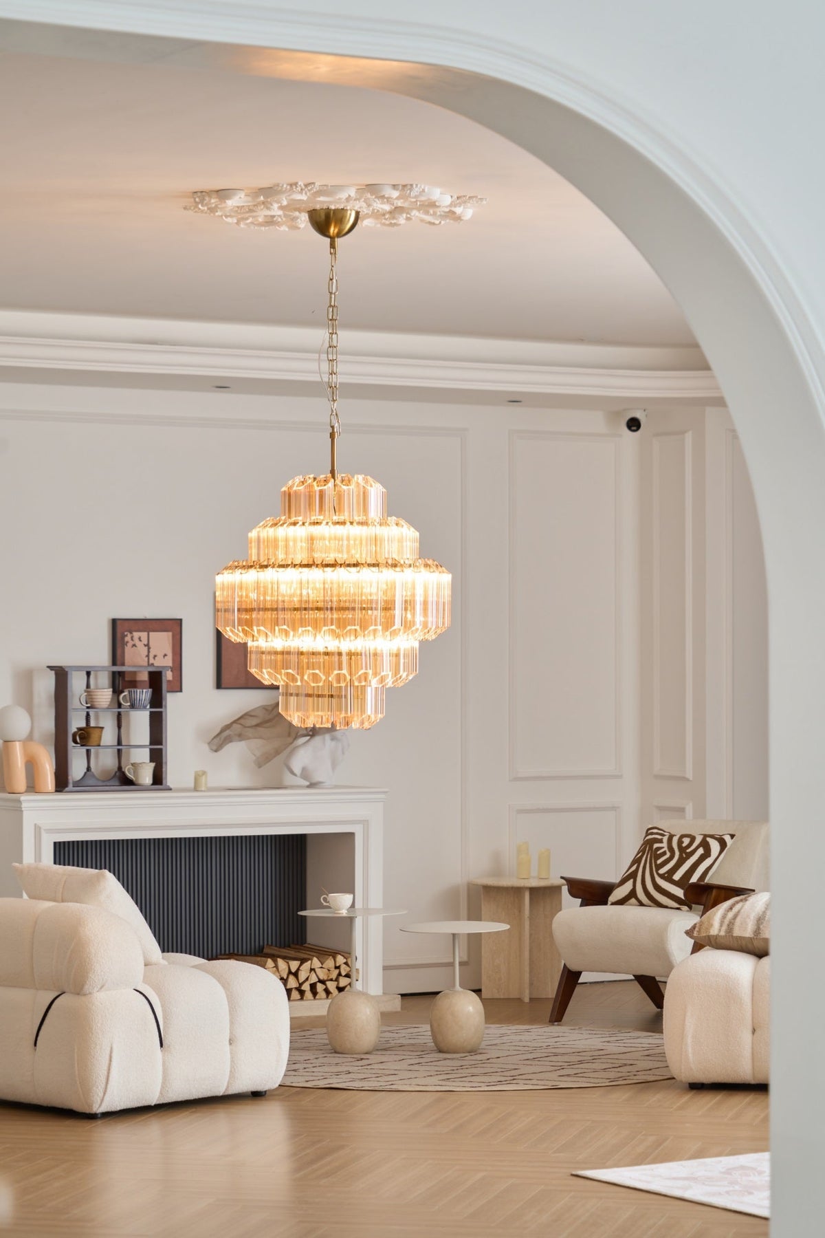 Aurum Cascade Murano Glass Chandelier
