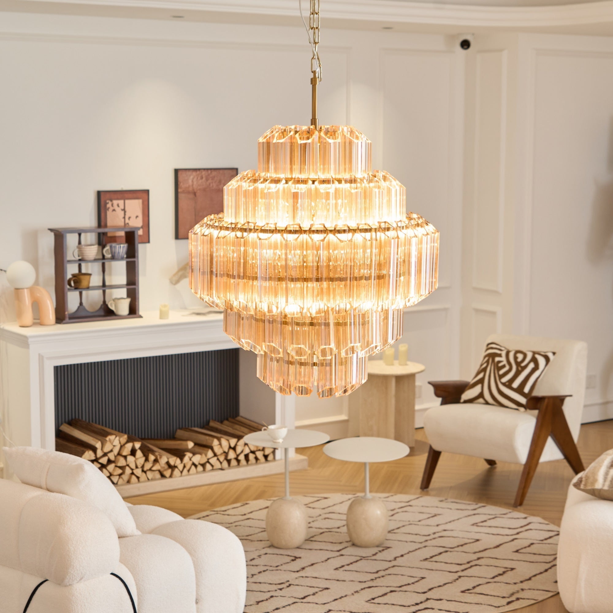 Aurum Cascade Murano Glass Chandelier
