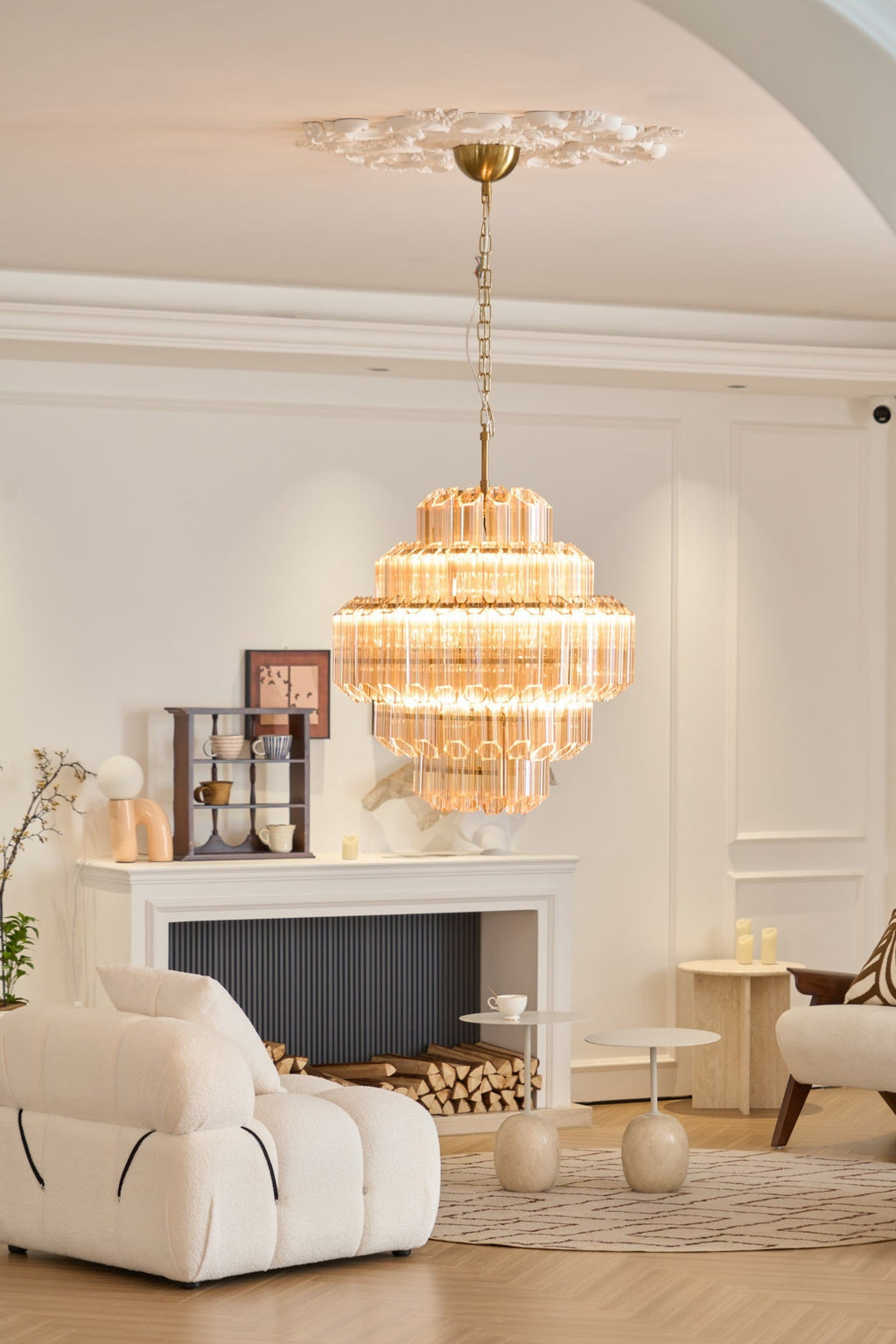 Aurum Cascade Murano Glass Chandelier