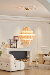 Aurum Cascade Murano Glass Chandelier