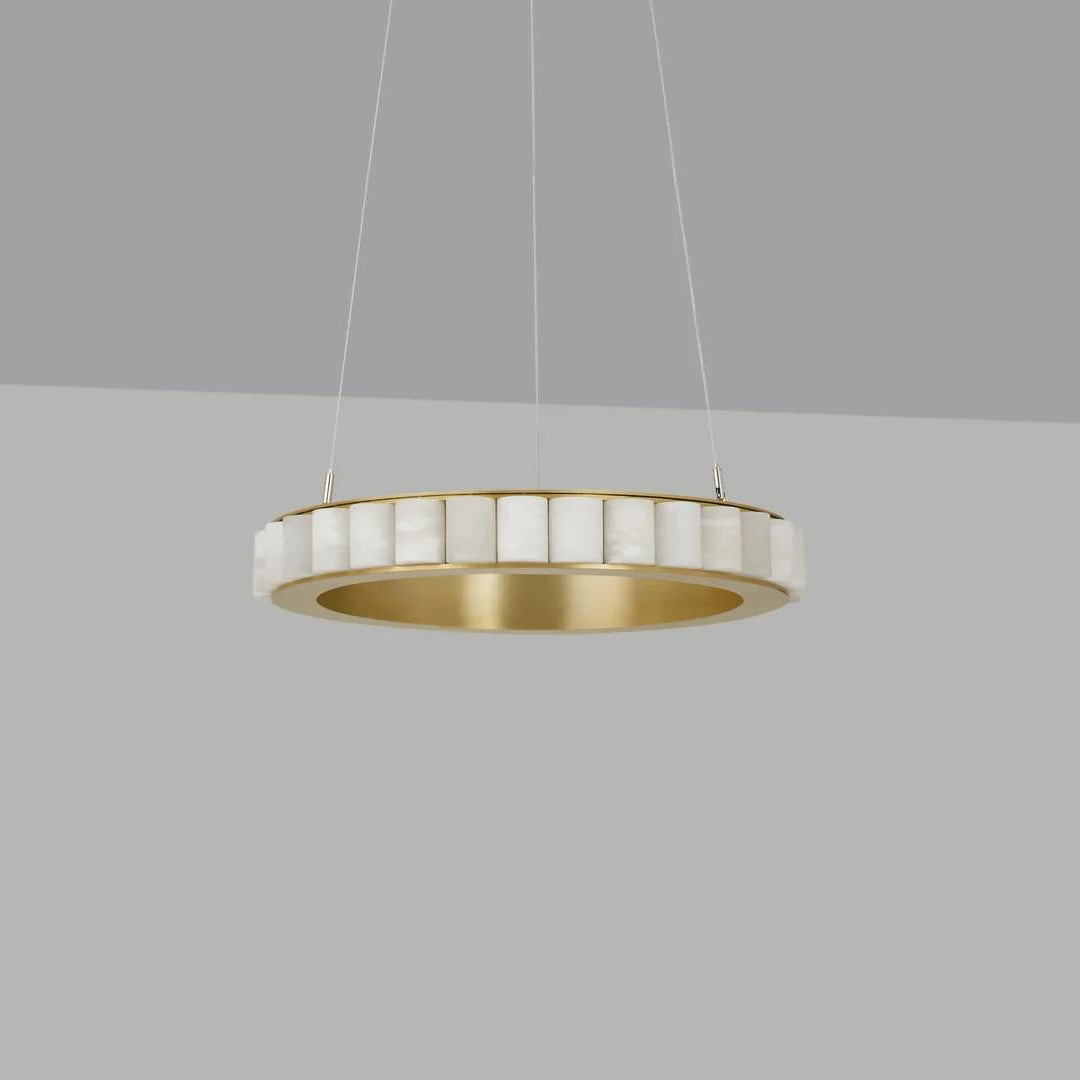 Elegant Avalon Alabaster Chandelier - CasaraHouse