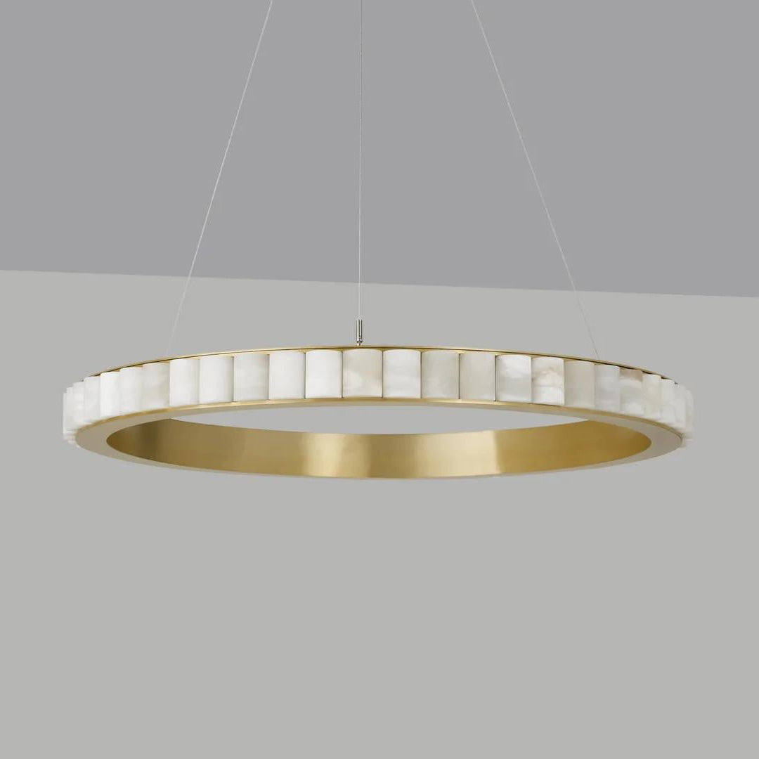 Elegant Avalon Alabaster Chandelier - CasaraHouse