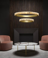 Elegant Avalon Alabaster Chandelier - CasaraHouse