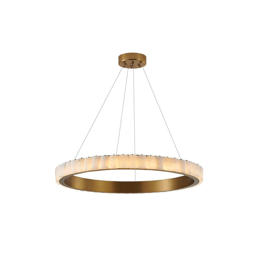 Elegant Avalon Alabaster Chandelier - CasaraHouse