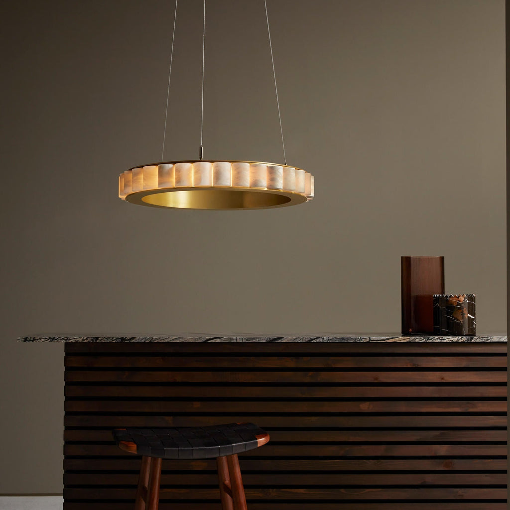 Elegant Avalon Alabaster Chandelier - CasaraHouse