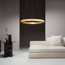 Elegant Avalon Alabaster Chandelier - CasaraHouse
