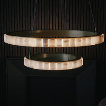 Elegant Avalon Alabaster Chandelier - CasaraHouse