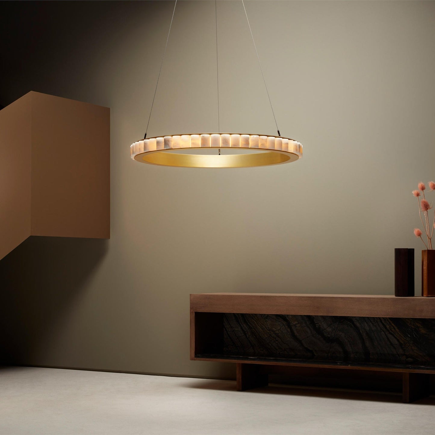 Elegant Avalon Alabaster Chandelier - CasaraHouse