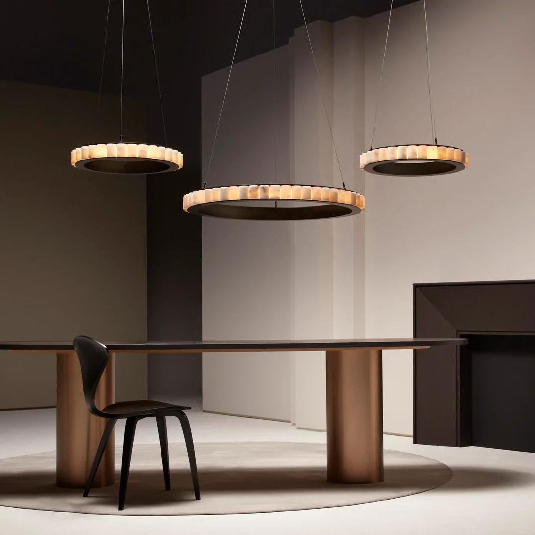 Elegant Avalon Alabaster Chandelier - CasaraHouse