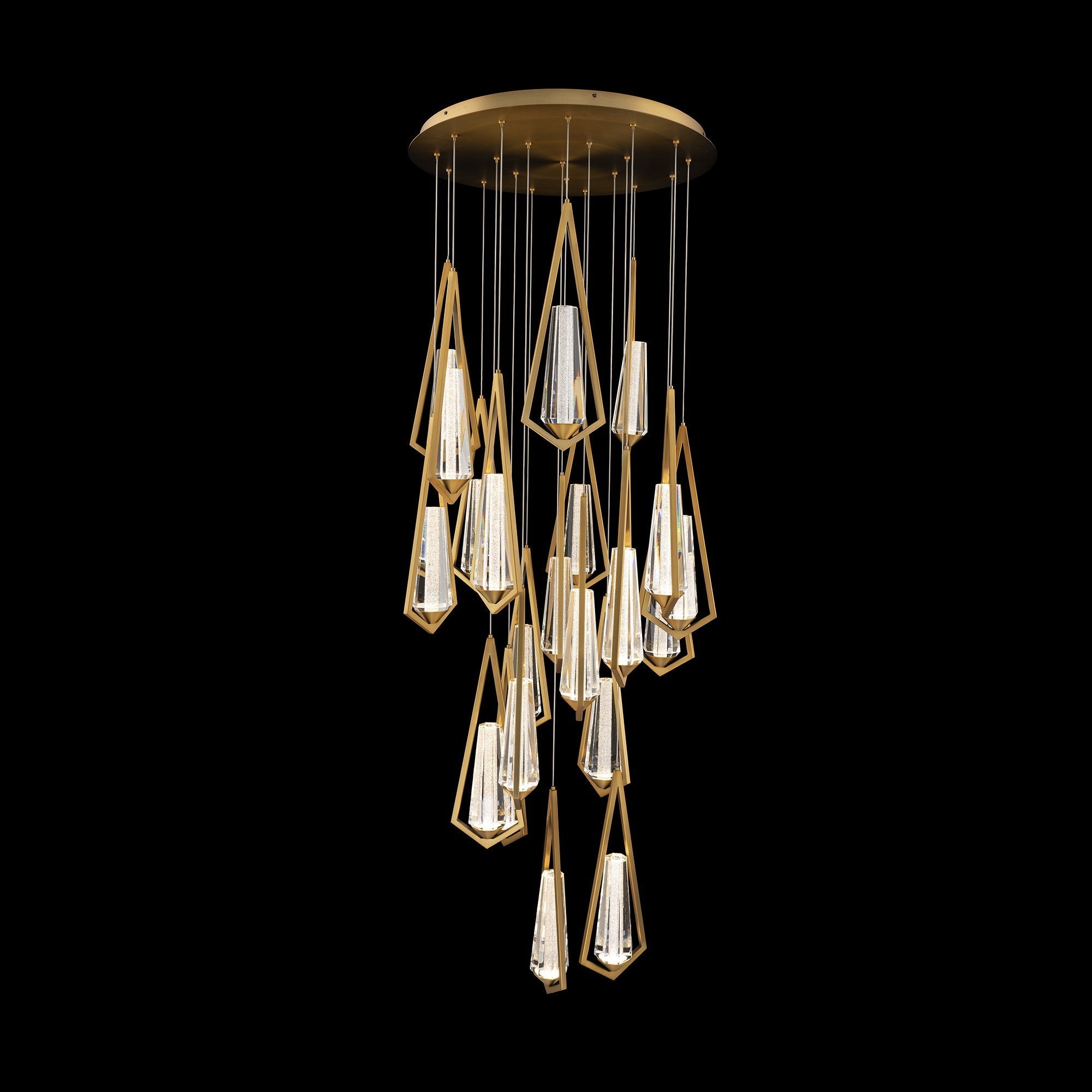 Schobek Crystal Round Chandelier 18 Light
