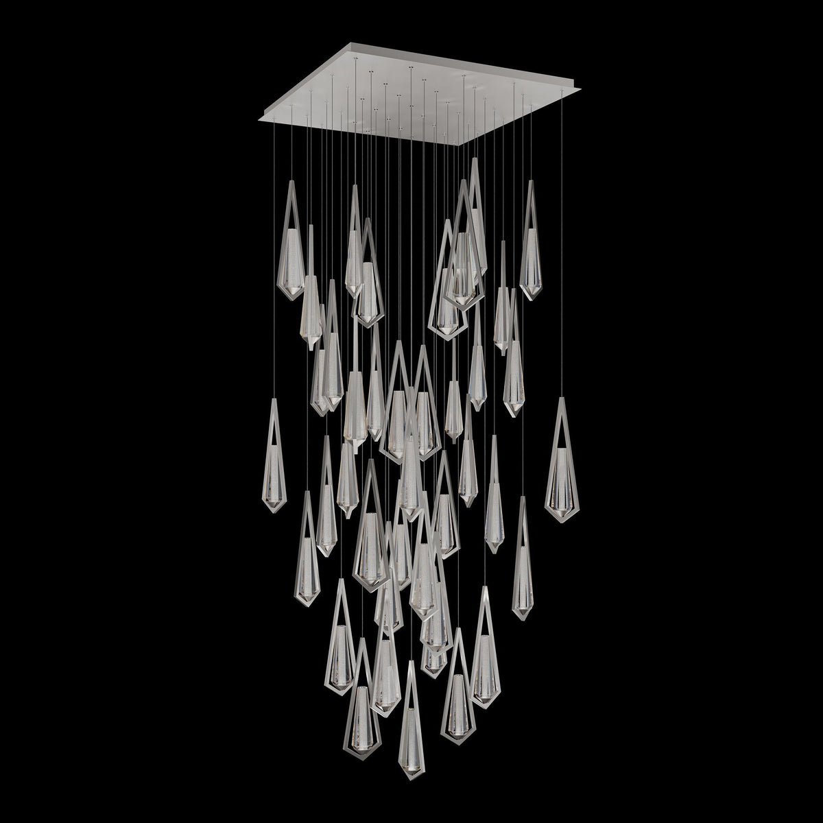 Schobek Crystal Linear Chandelier 40 Light
