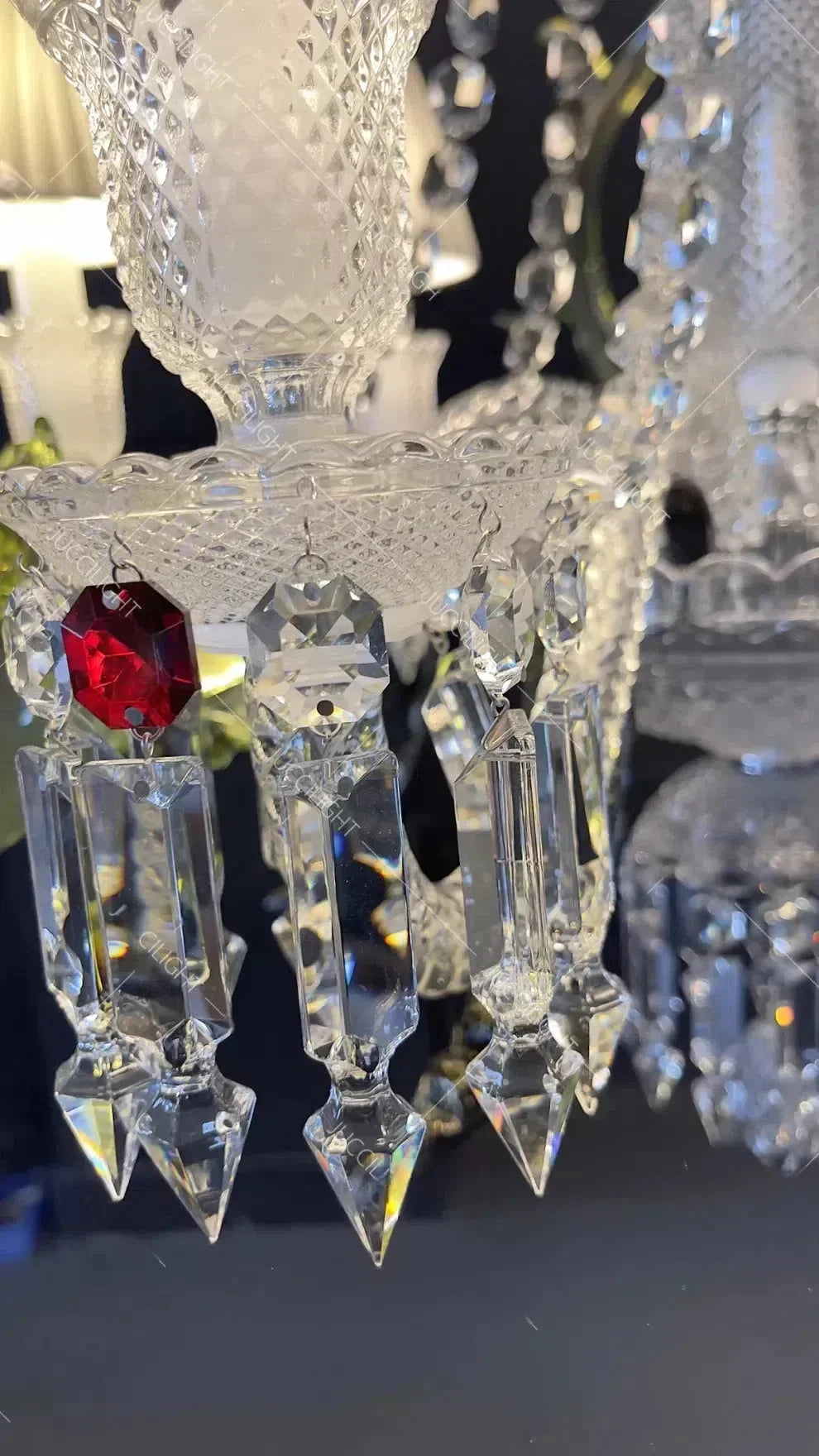 Auralite Classic Luxury Zenith Crystal Fabirc Chandelier