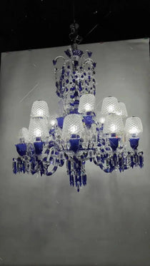 Bellarose Zenith Faunacrystopolis Blue Crystal Chandelier