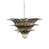Beautifully Murano Palmette Smoked Chandelier