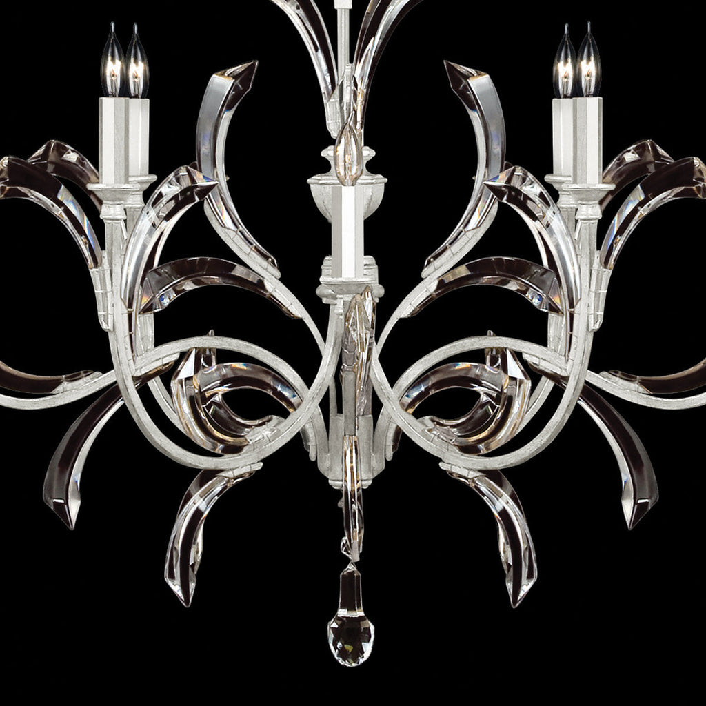 Lucea Beveled Arcs 8 - Light Chandelier