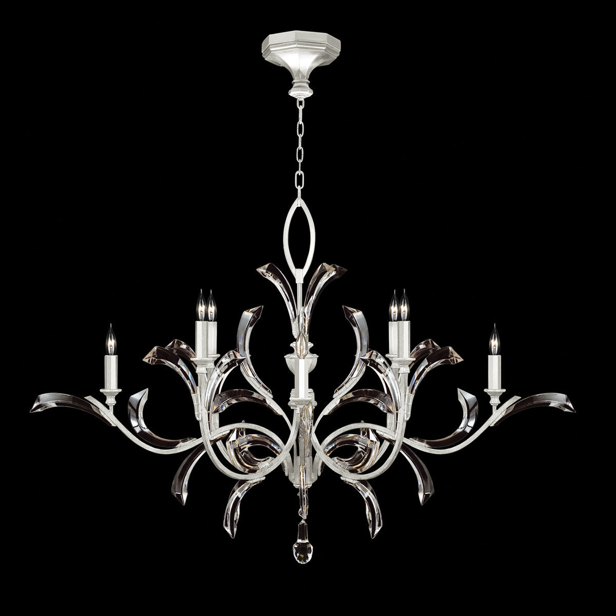 Lucea Beveled Arcs 8 - Light Chandelier