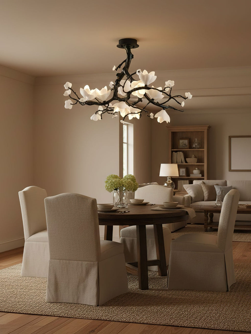 Exquisite Black Copper Tree Chandelier - CasaraHouse