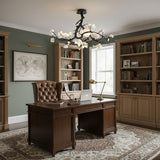 Exquisite Black Copper Tree Chandelier - CasaraHouse