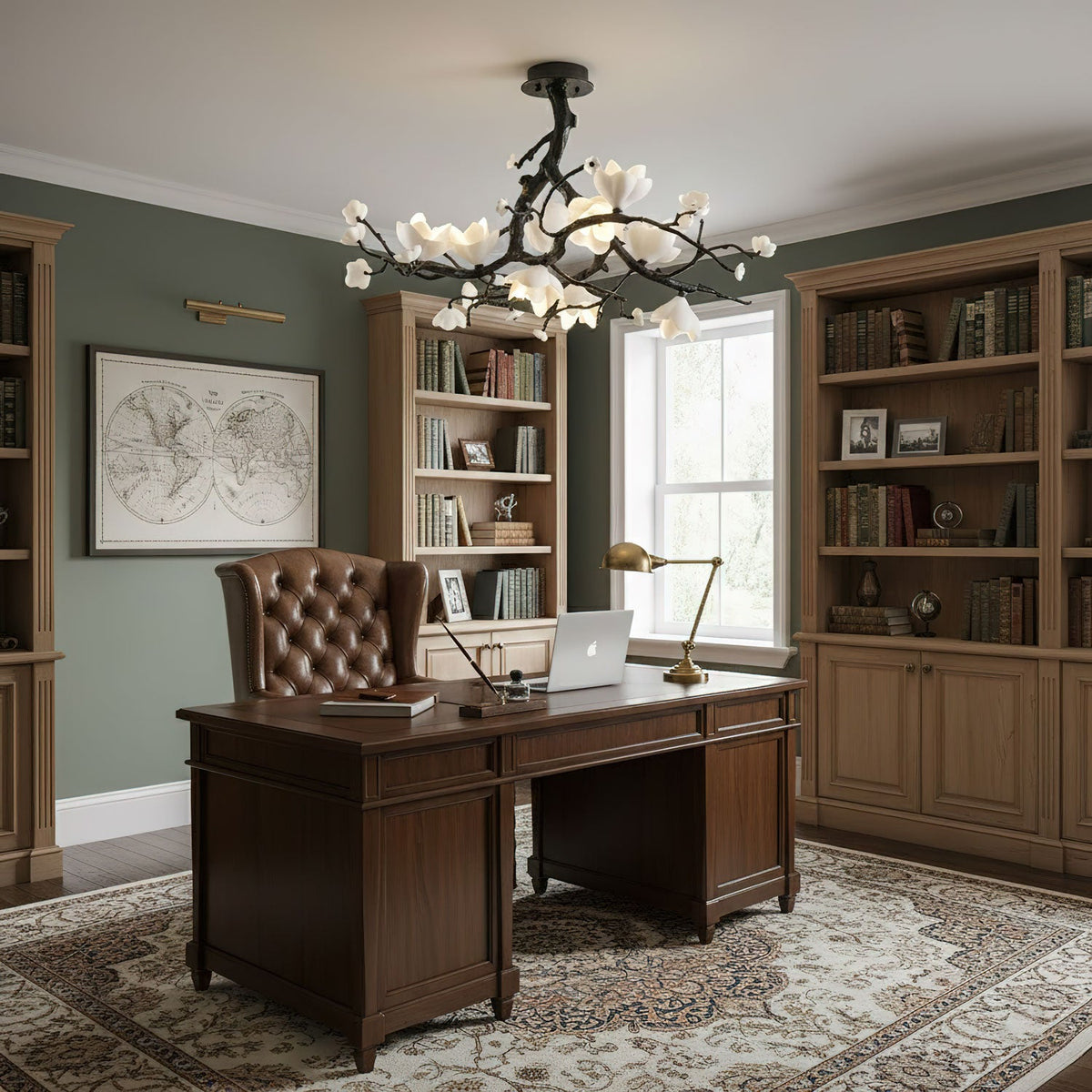 Exquisite Black Copper Tree Chandelier - CasaraHouse