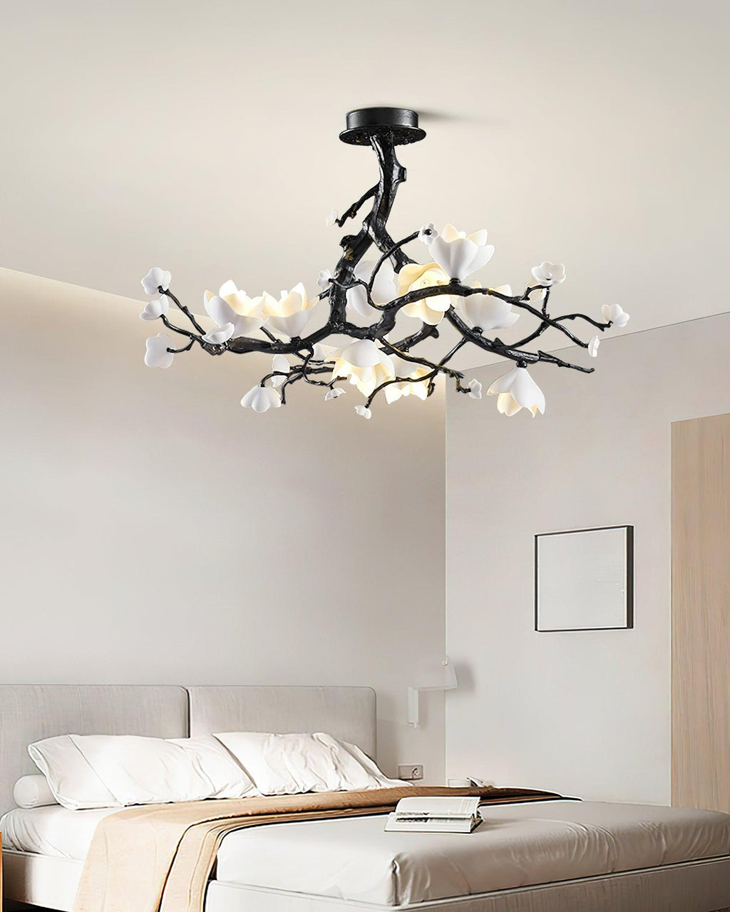 Exquisite Black Copper Tree Chandelier - CasaraHouse