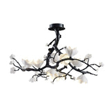 Exquisite Black Copper Tree Chandelier - CasaraHouse