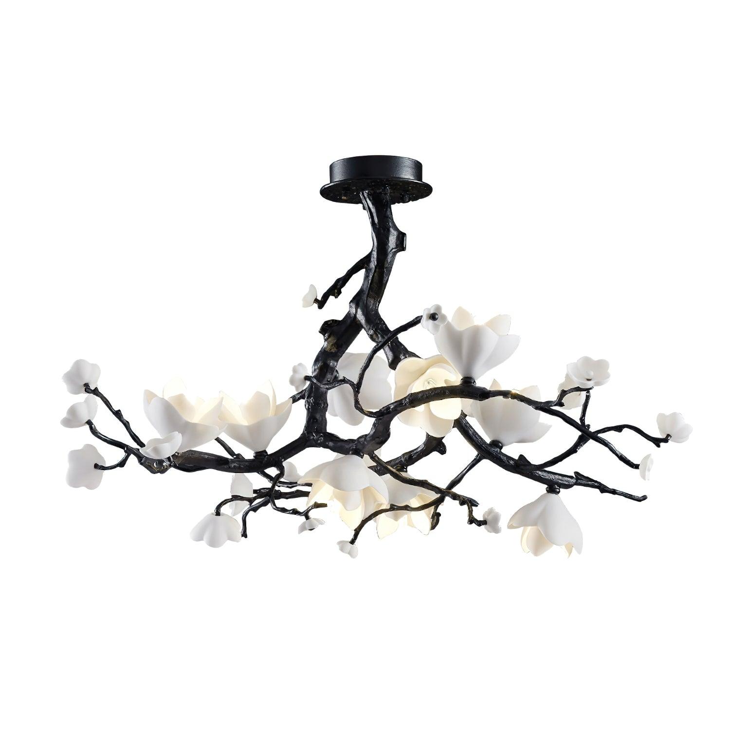 Exquisite Black Copper Tree Chandelier - CasaraHouse