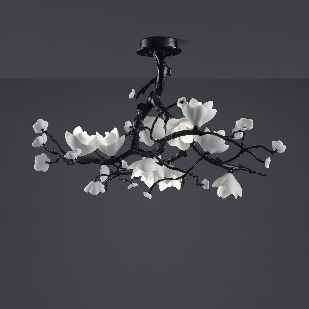 Exquisite Black Copper Tree Chandelier - CasaraHouse