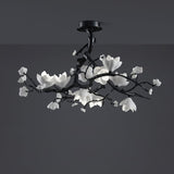 Exquisite Black Copper Tree Chandelier - CasaraHouse