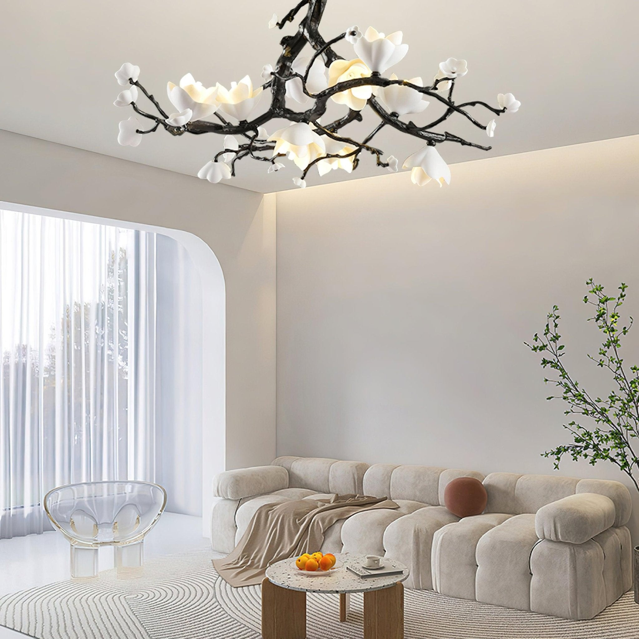 Exquisite Black Copper Tree Chandelier - CasaraHouse