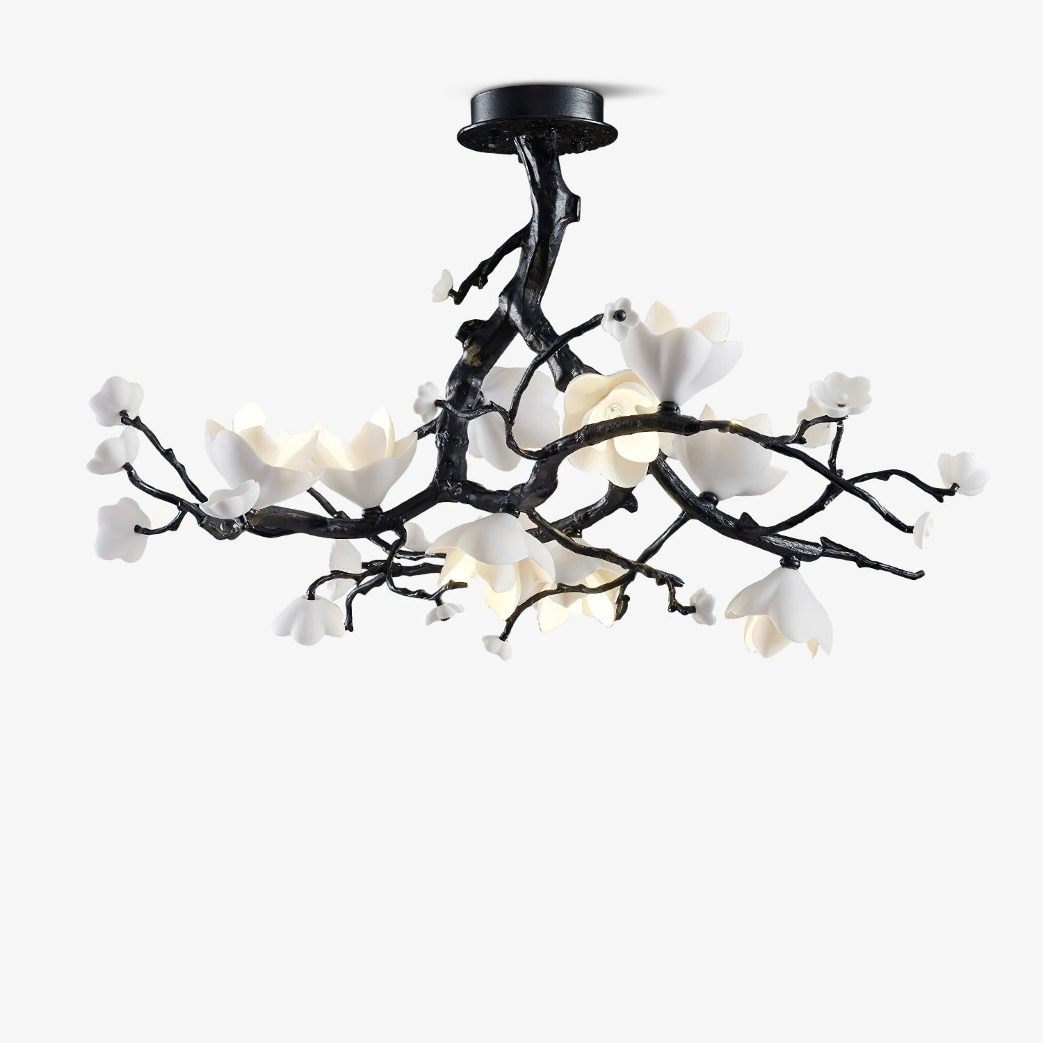 Exquisite Black Copper Tree Chandelier - CasaraHouse