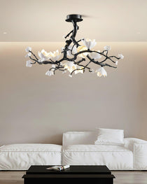 Exquisite Black Copper Tree Chandelier - CasaraHouse