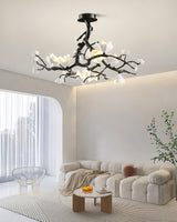Exquisite Black Copper Tree Chandelier - CasaraHouse