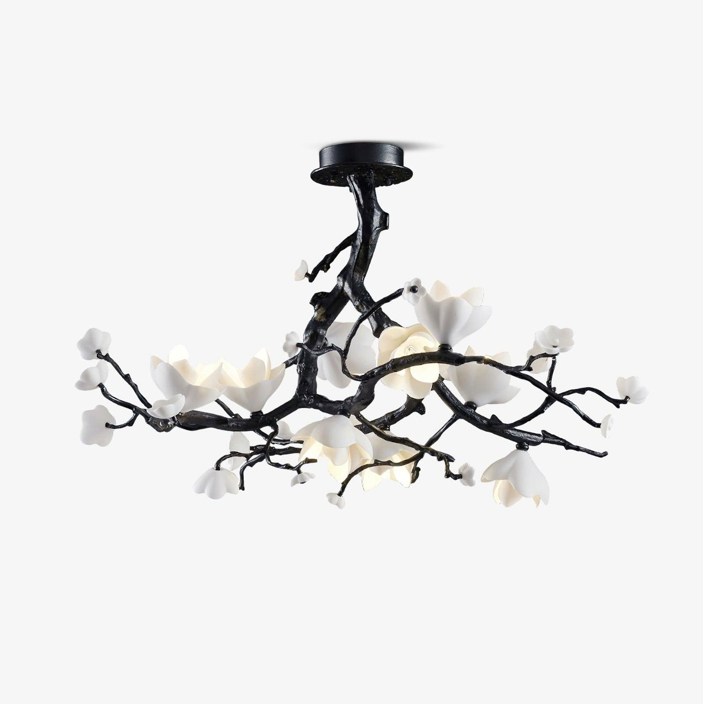 Exquisite Black Copper Tree Chandelier - CasaraHouse