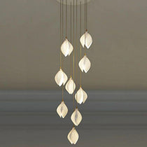 Petal Prism Designer Inspired Large Bloom Ceramic Chandelier