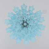 Blue Murano Glass Tube Chandelier