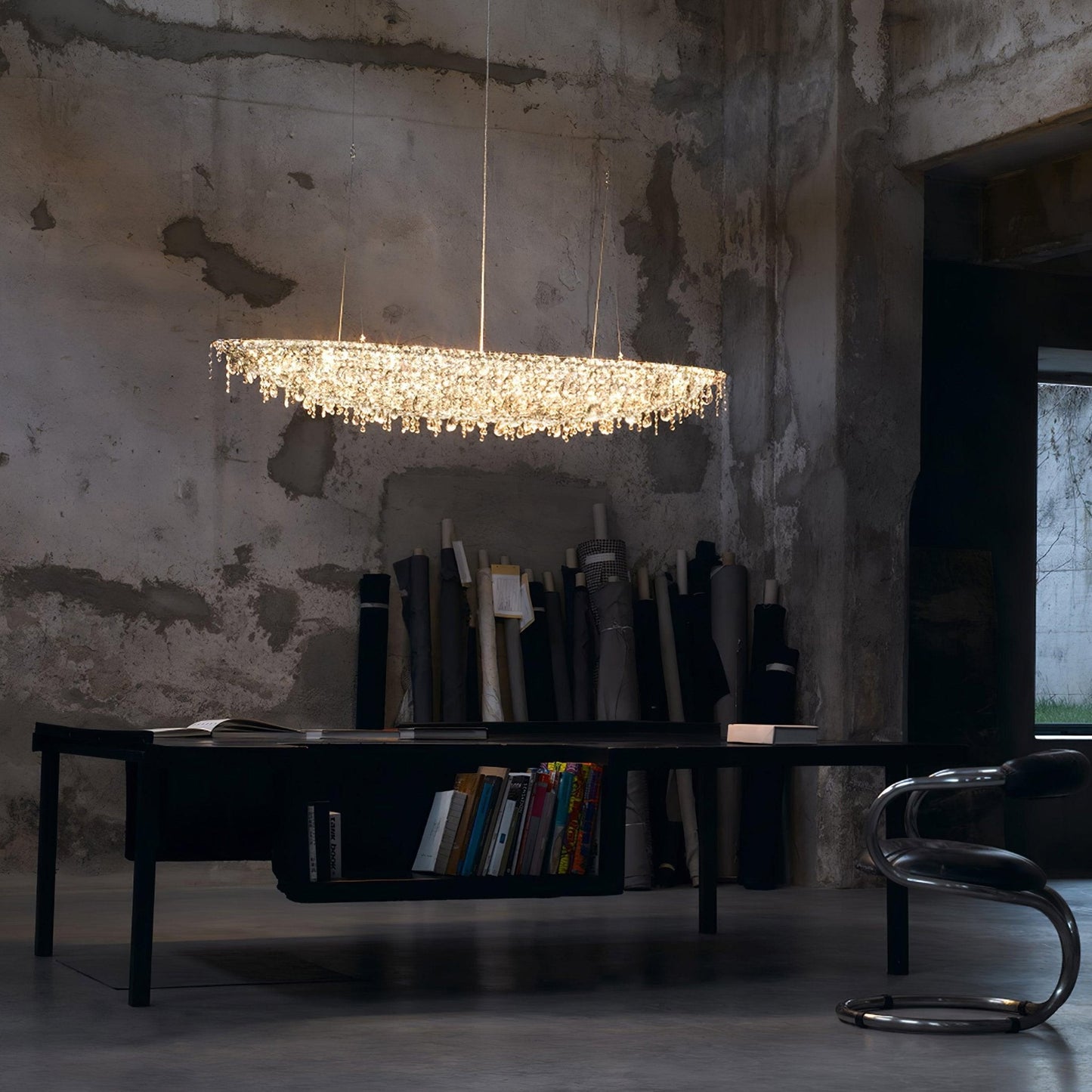 Elegant Boat Crystal Chandelier