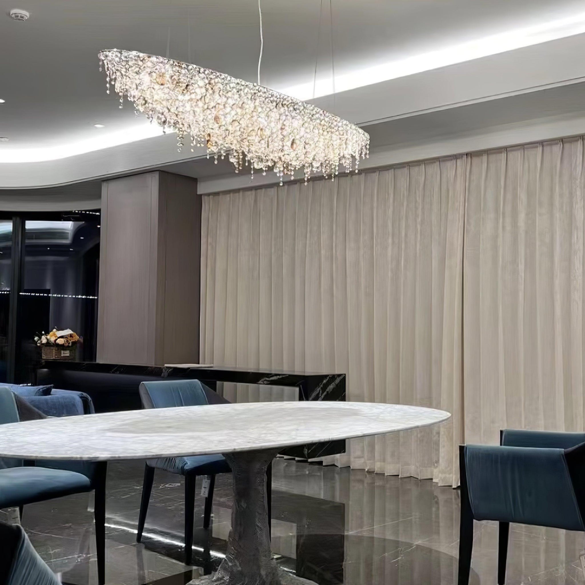 Elegant Boat Crystal Chandelier