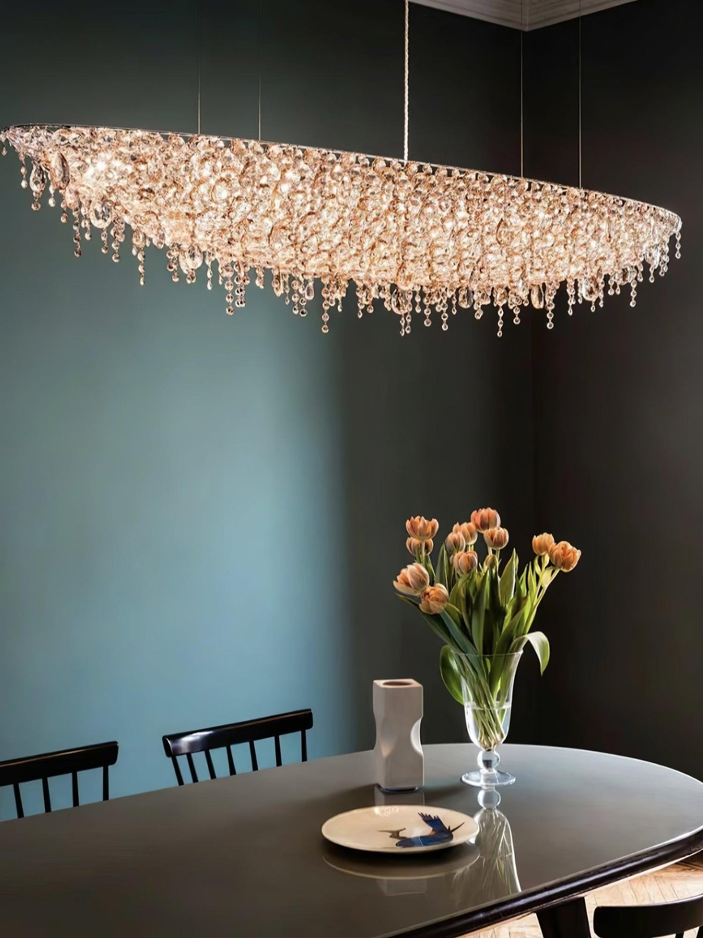 Elegant Boat Crystal Chandelier