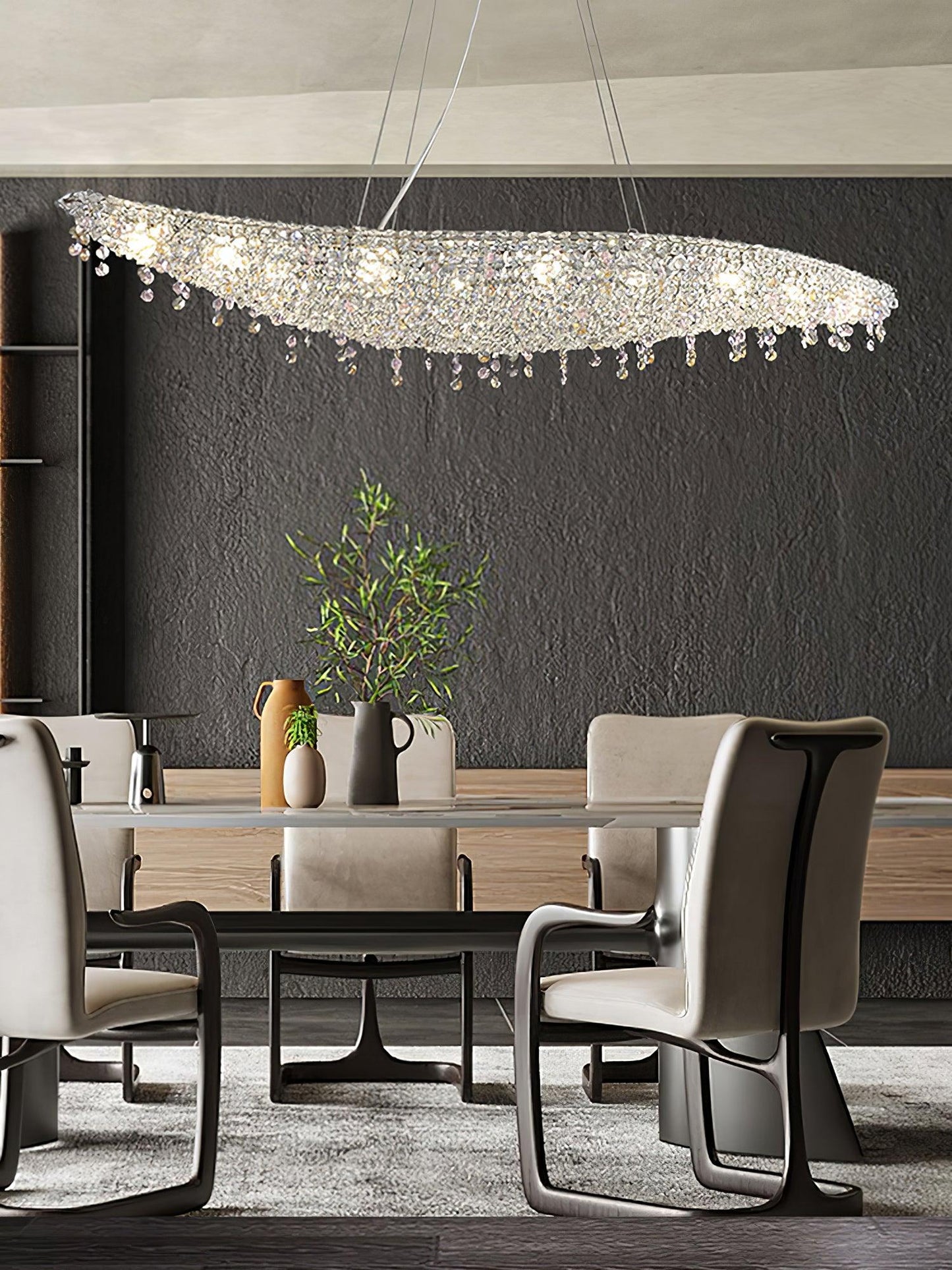 Elegant Boat Crystal Chandelier