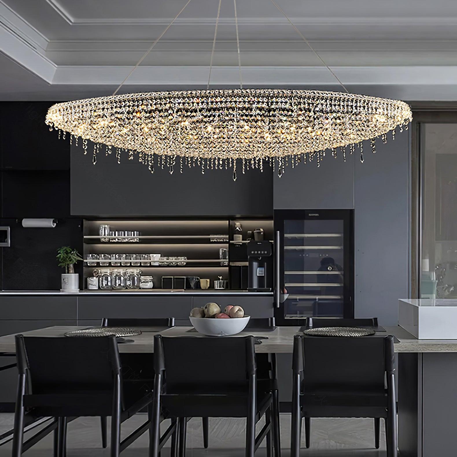 Elegant Boat Crystal Chandelier